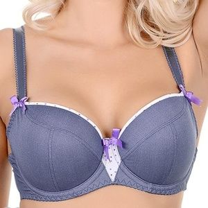 Curvy Kate Intimates & Sleepwear - Curvy Kate Arizona Padded Balcony Bra Denim & Dots Curvy Kate Intimates & Sleepwear - Curvy Kate Arizona Padded Balcony Bra Denim & Dots